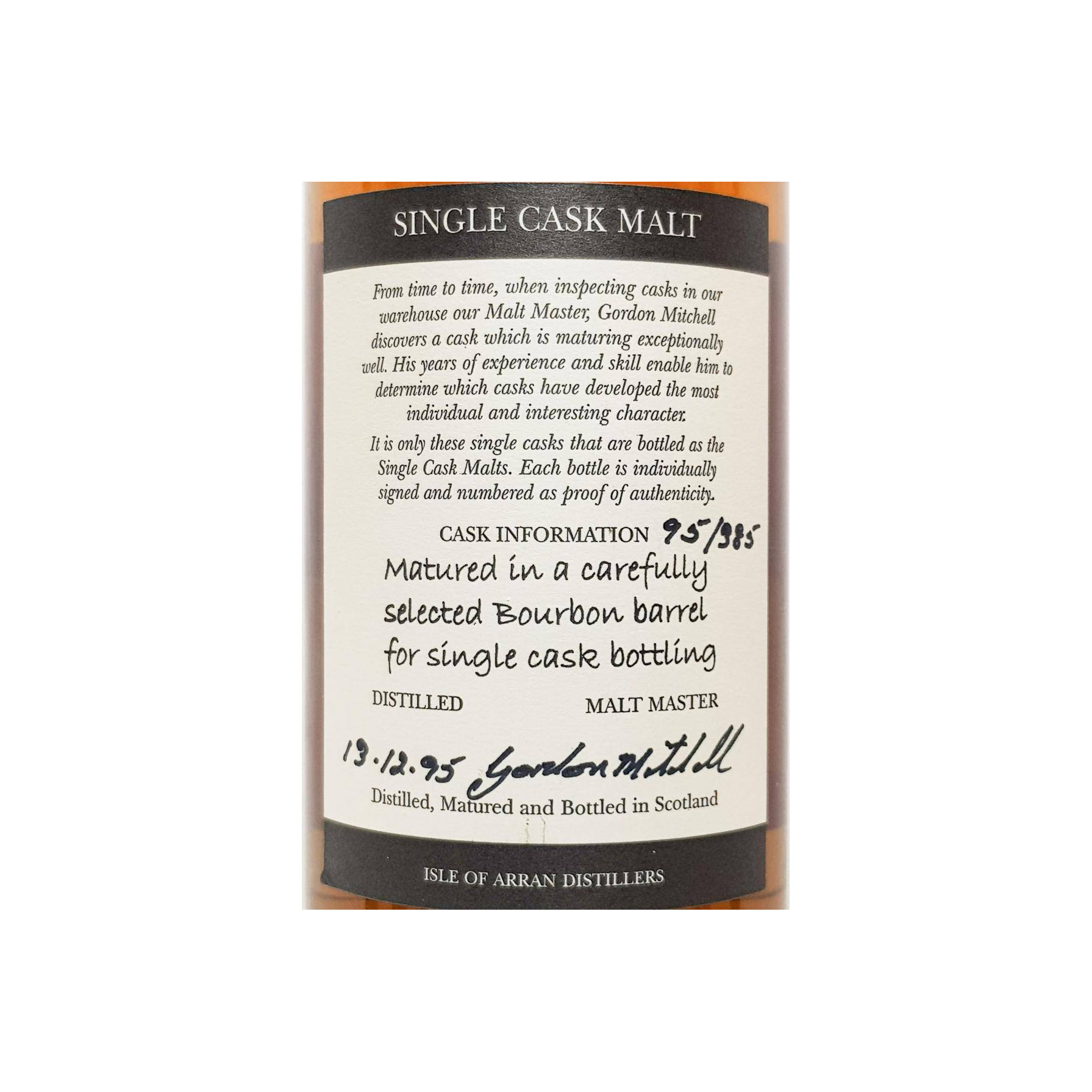 Arran Limited Edition 1995 7 Years Single Malt Whisky 3