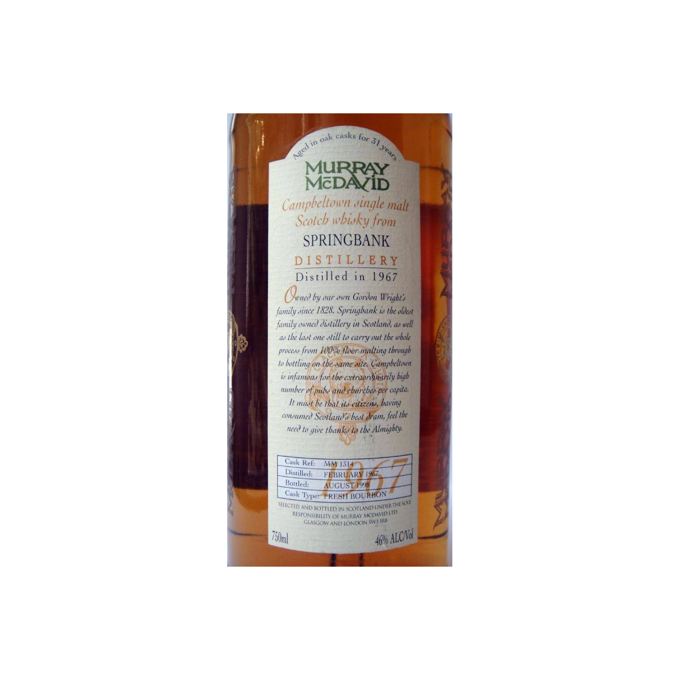 Springbank 1967 31 Years Single Malt Whisky 3
