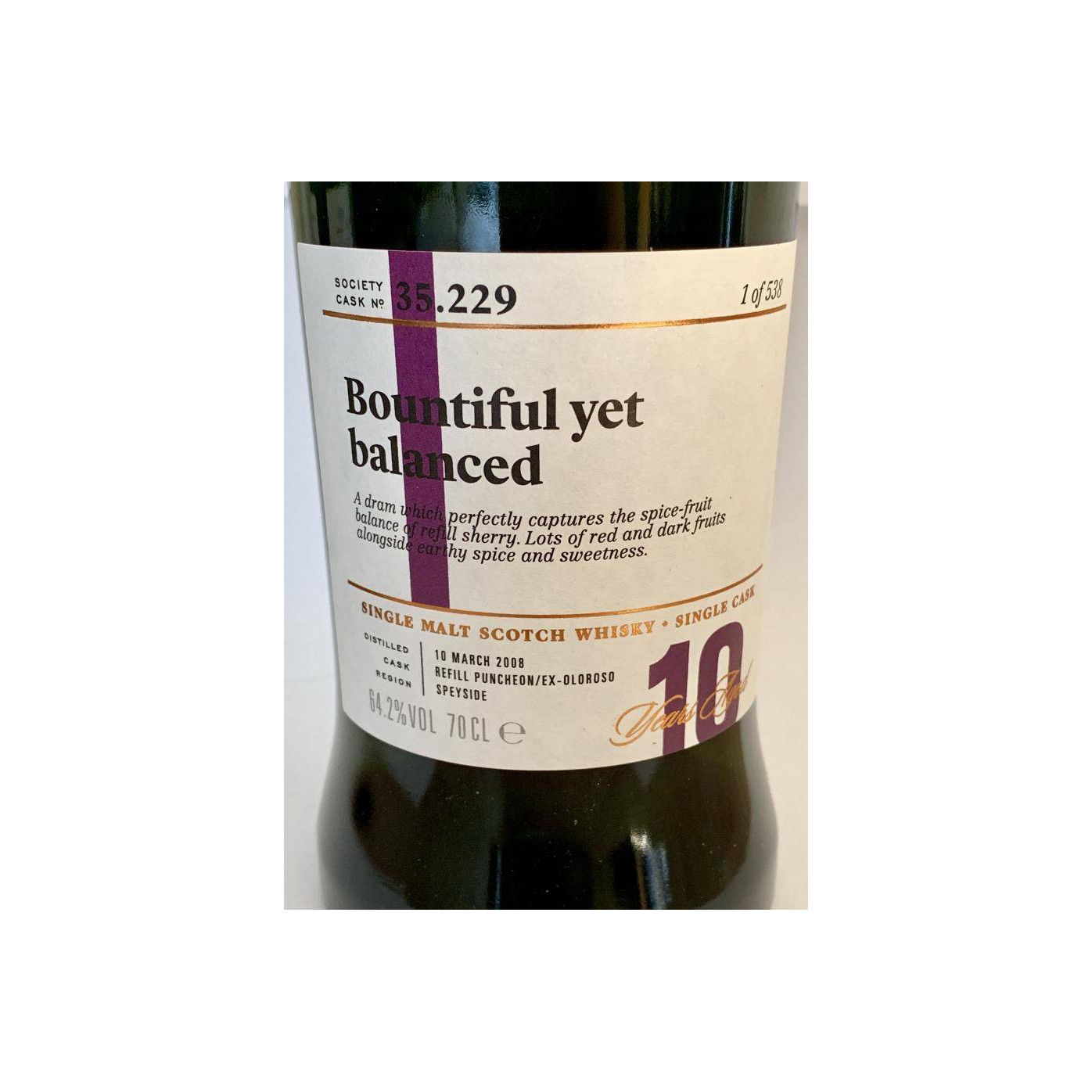 The Scotch Malt Whisky Society 2008 10 Years Single Malt Whisky 2