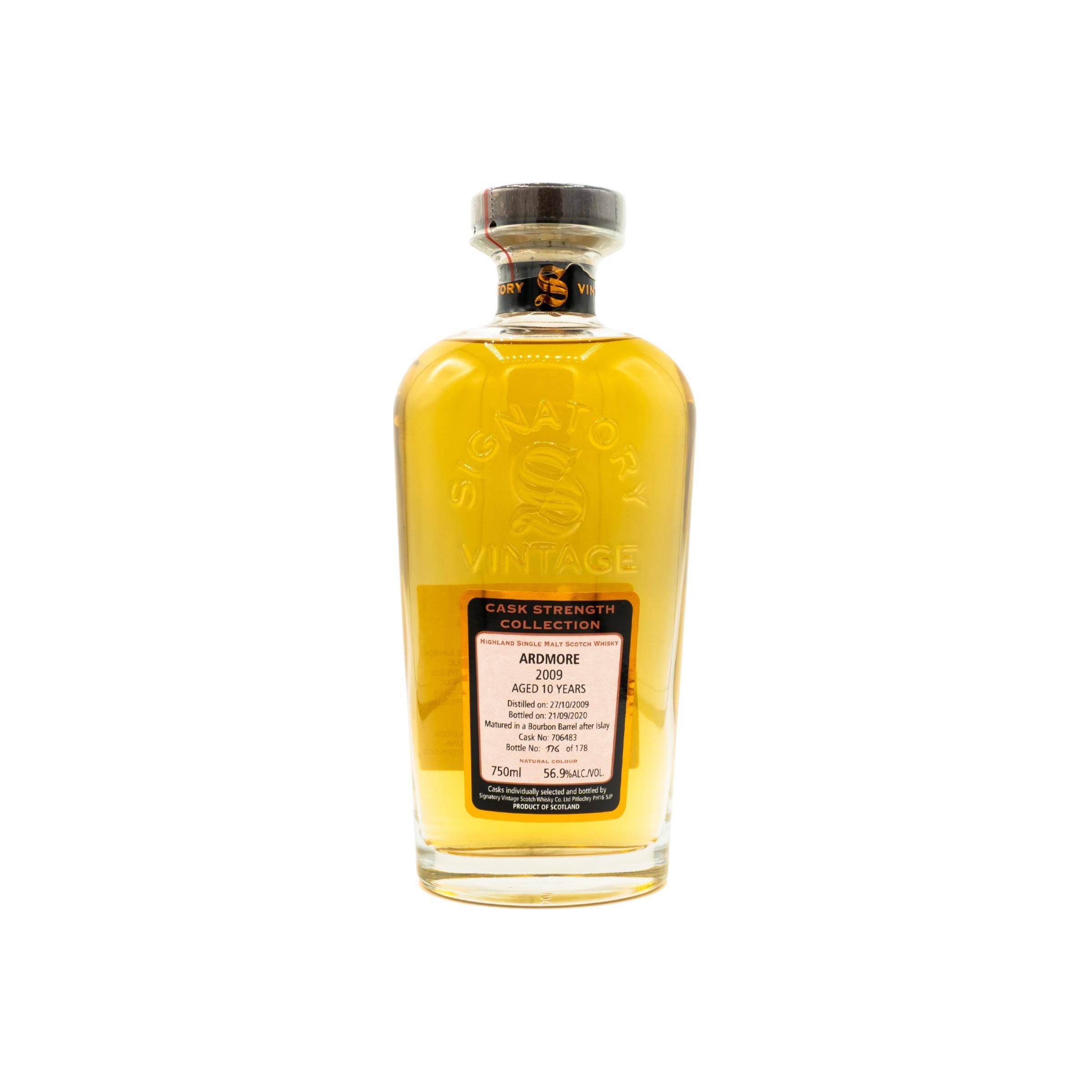 Ardmore Cask Strength Collection 2009 10 Years Single Malt Whisky
