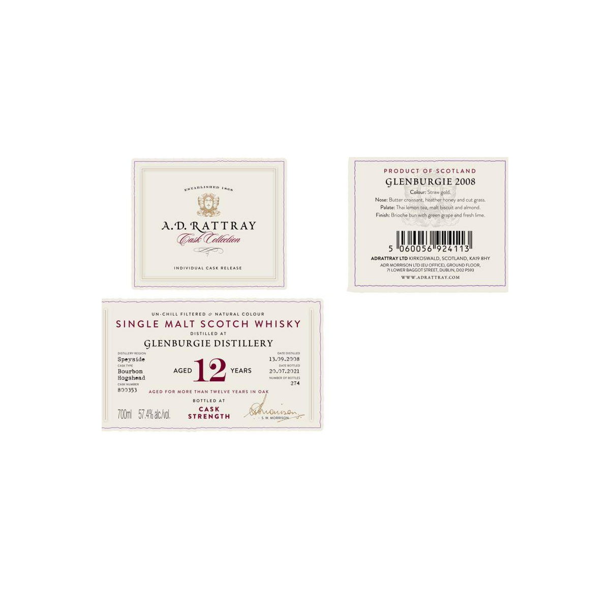 Glenburgie 2008 12 Years Single Malt Whisky