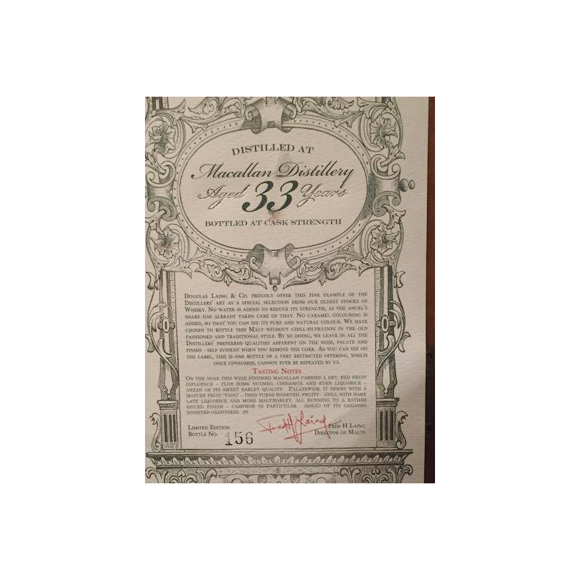 The Macallan 1977 33 Years Single Malt Whisky