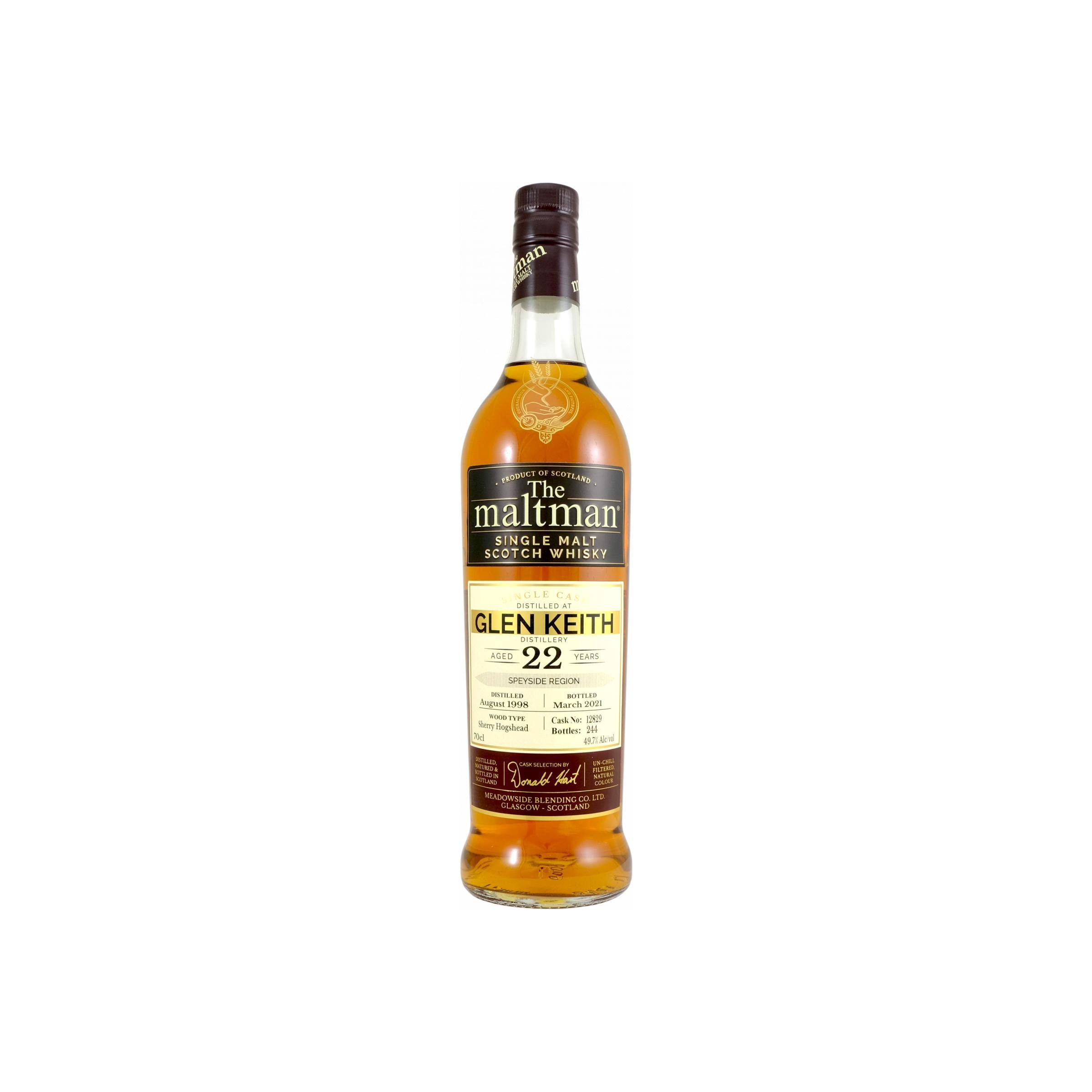 Glen Keith 1998 22 Years Single Malt Whisky
