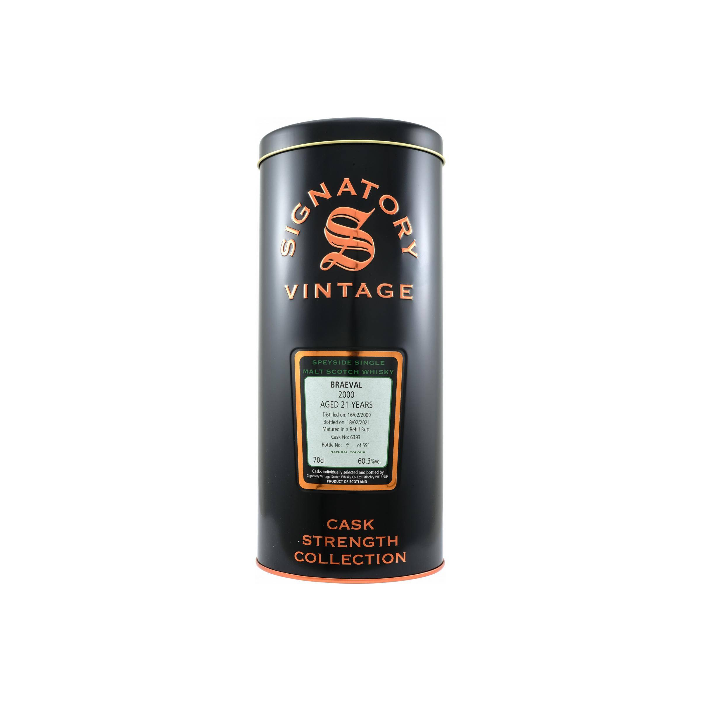 Braeval Cask Strength Collection 2000 21 Years Single Malt Whisky 2