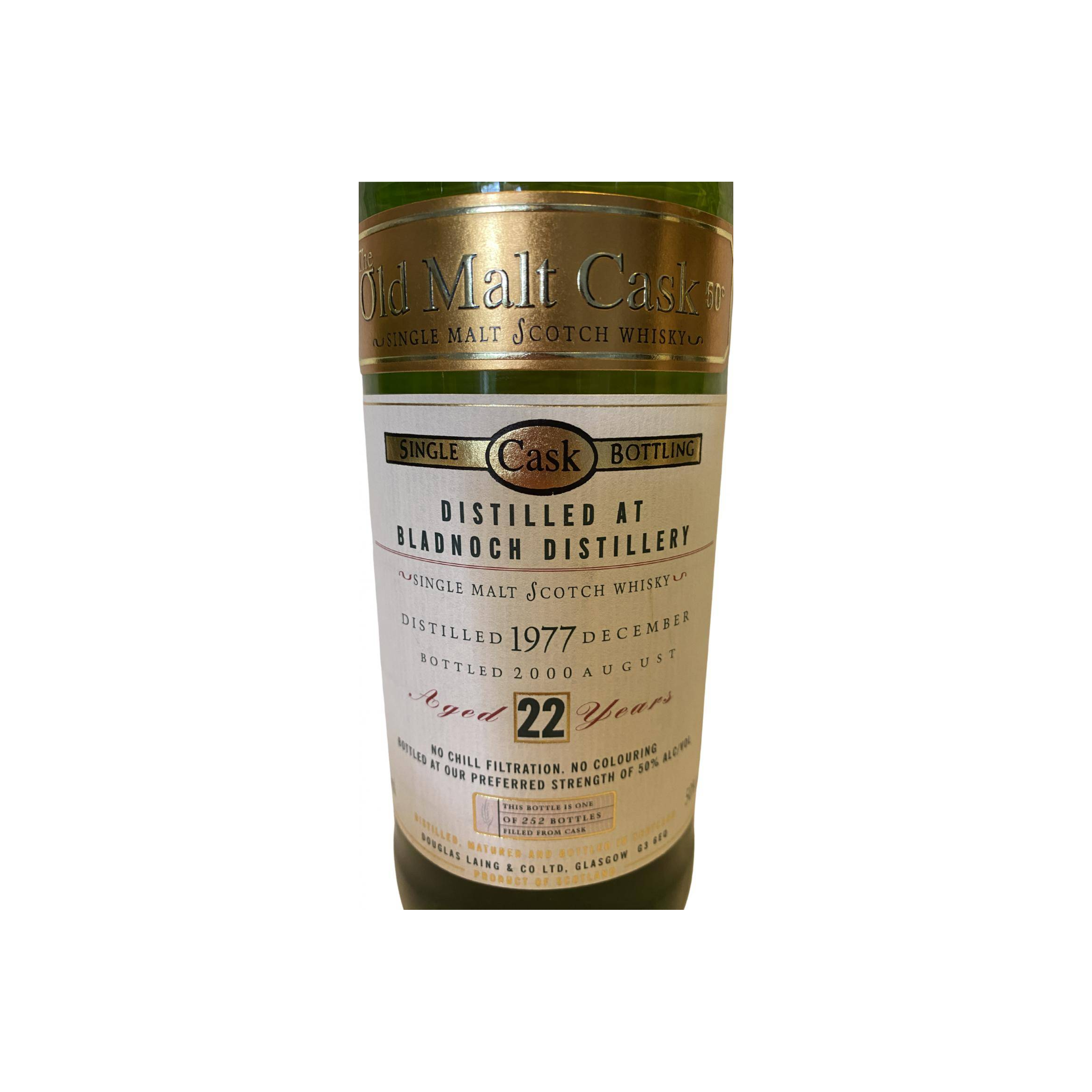 Bladnoch Old Malt Cask 1977 22 Years Single Malt Whisky 2