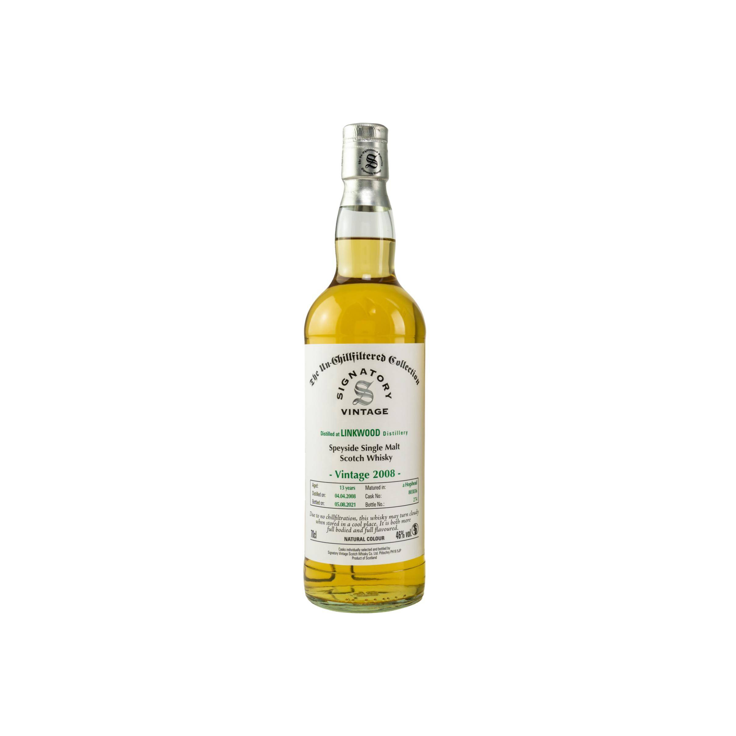 Linkwood The Un-Chillfiltered Collection 2008 13 Years Single Malt Whisky