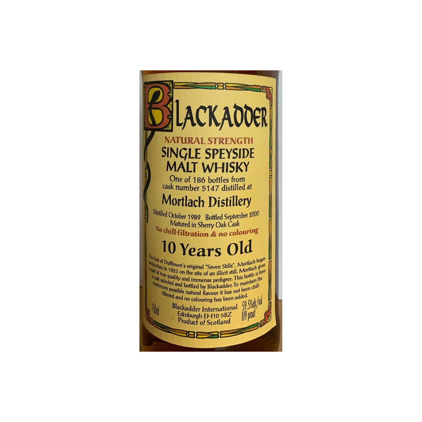 Mortlach 1989 10 Years Single Malt Whisky