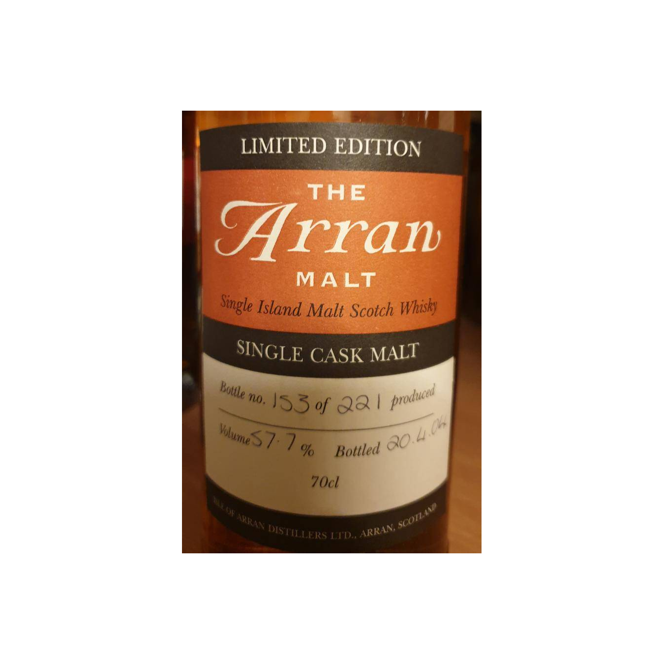 Arran 1996 7 Years Single Malt Whisky