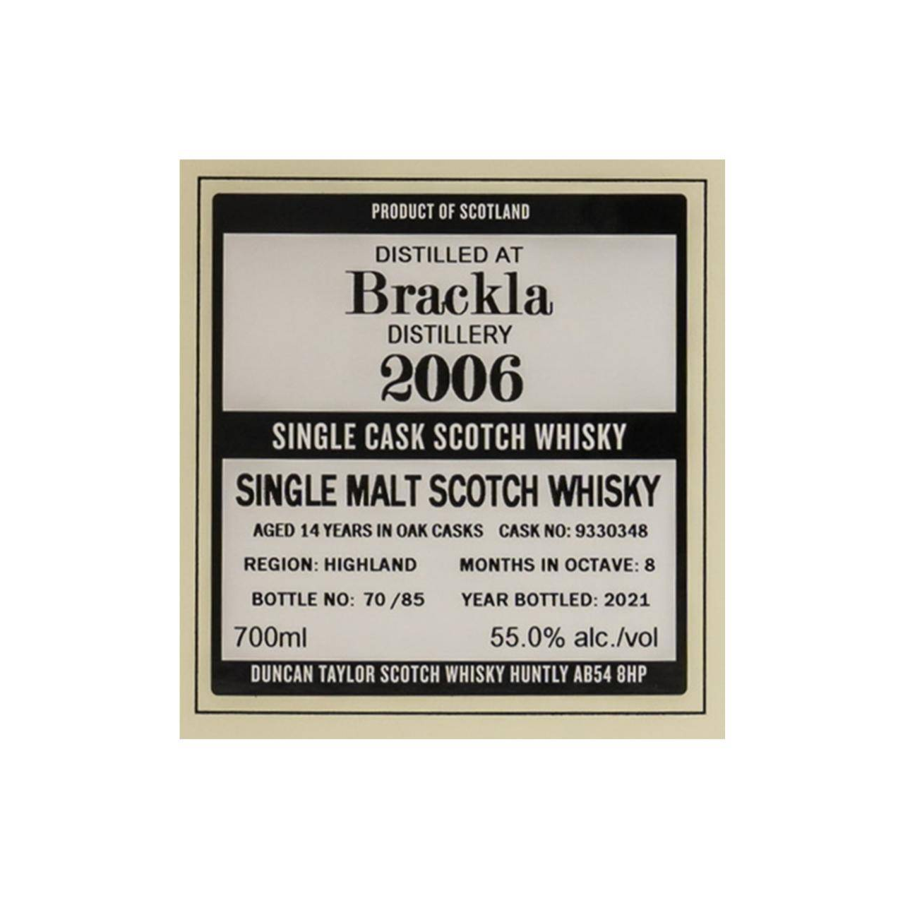 Royal Brackla The Octave 2006 14 Years Single Malt Whisky 2