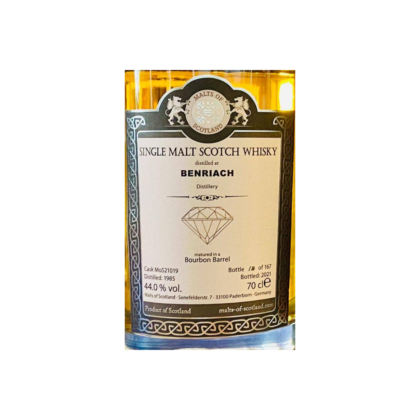BenRiach 1985 36 Years Single Malt Whisky 2