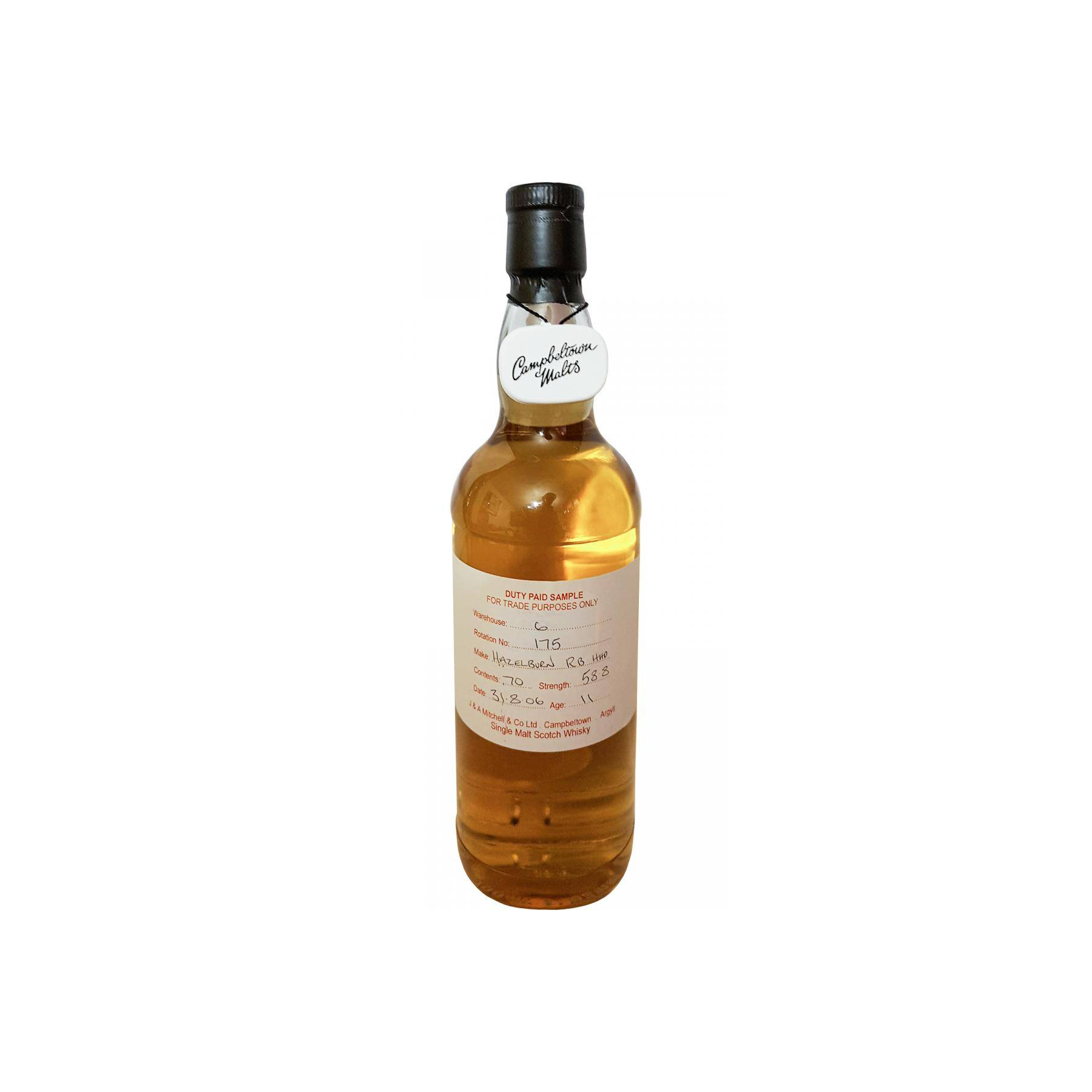 Hazelburn Duty Paid Sample - For Trade Purposes Only 2006 11 Years Single Malt Whisky
