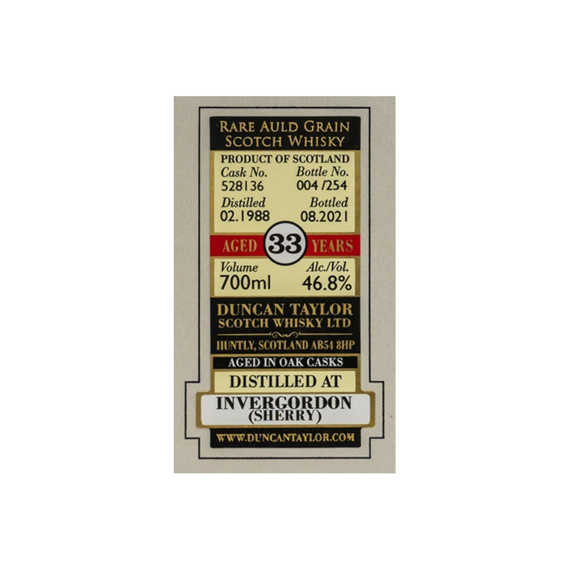 Invergordon 1988 33 Years Single Grain Whisky 2
