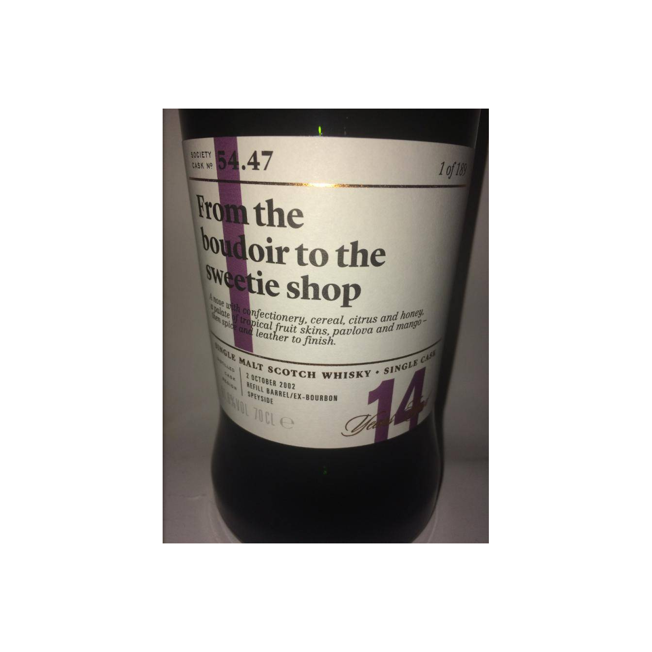 The Scotch Malt Whisky Society 2002 14 Years Single Malt Whisky 2