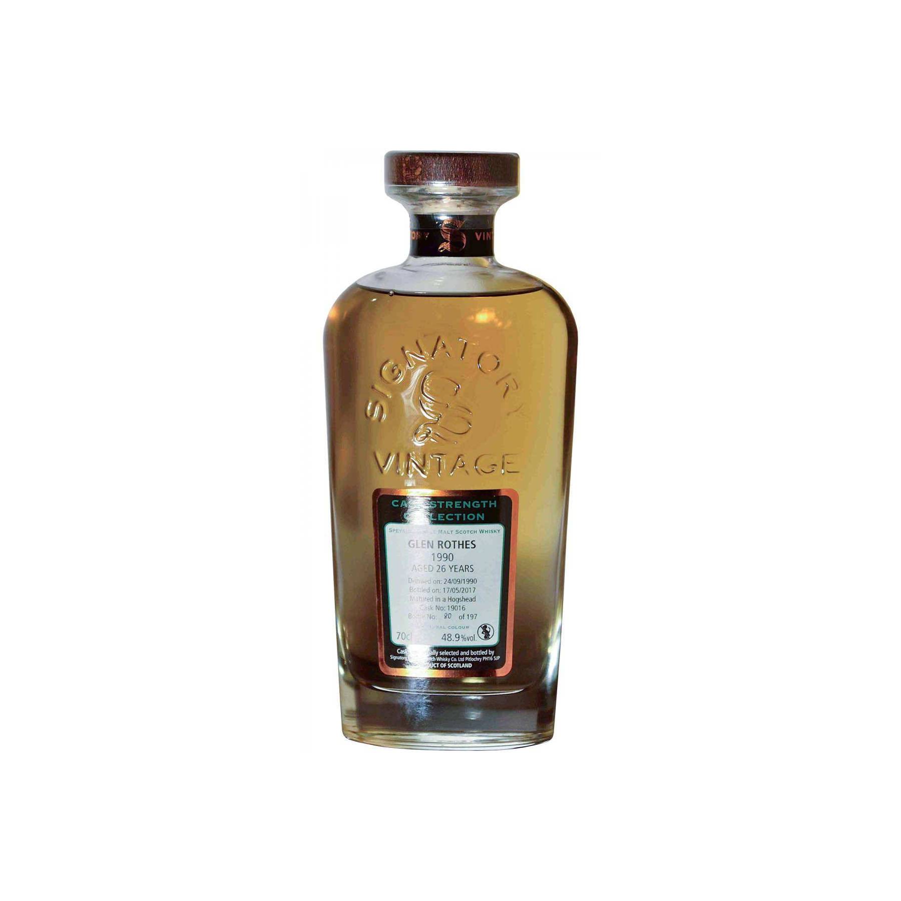 The Glenrothes Cask Strength Collection 1990 26 Years Single Malt Whisky
