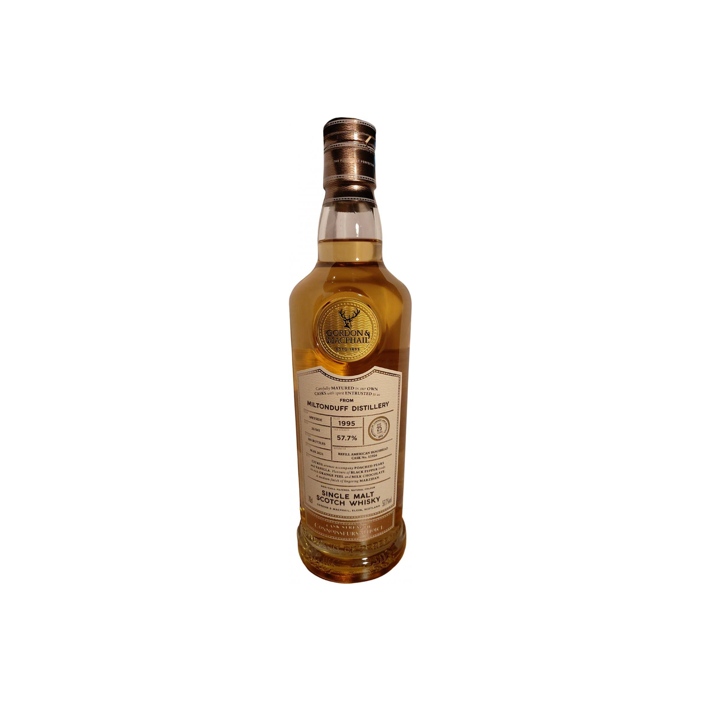 Miltonduff Connoisseurs Choice - Cask Strength 1995 25 Years Single Malt Whisky 2