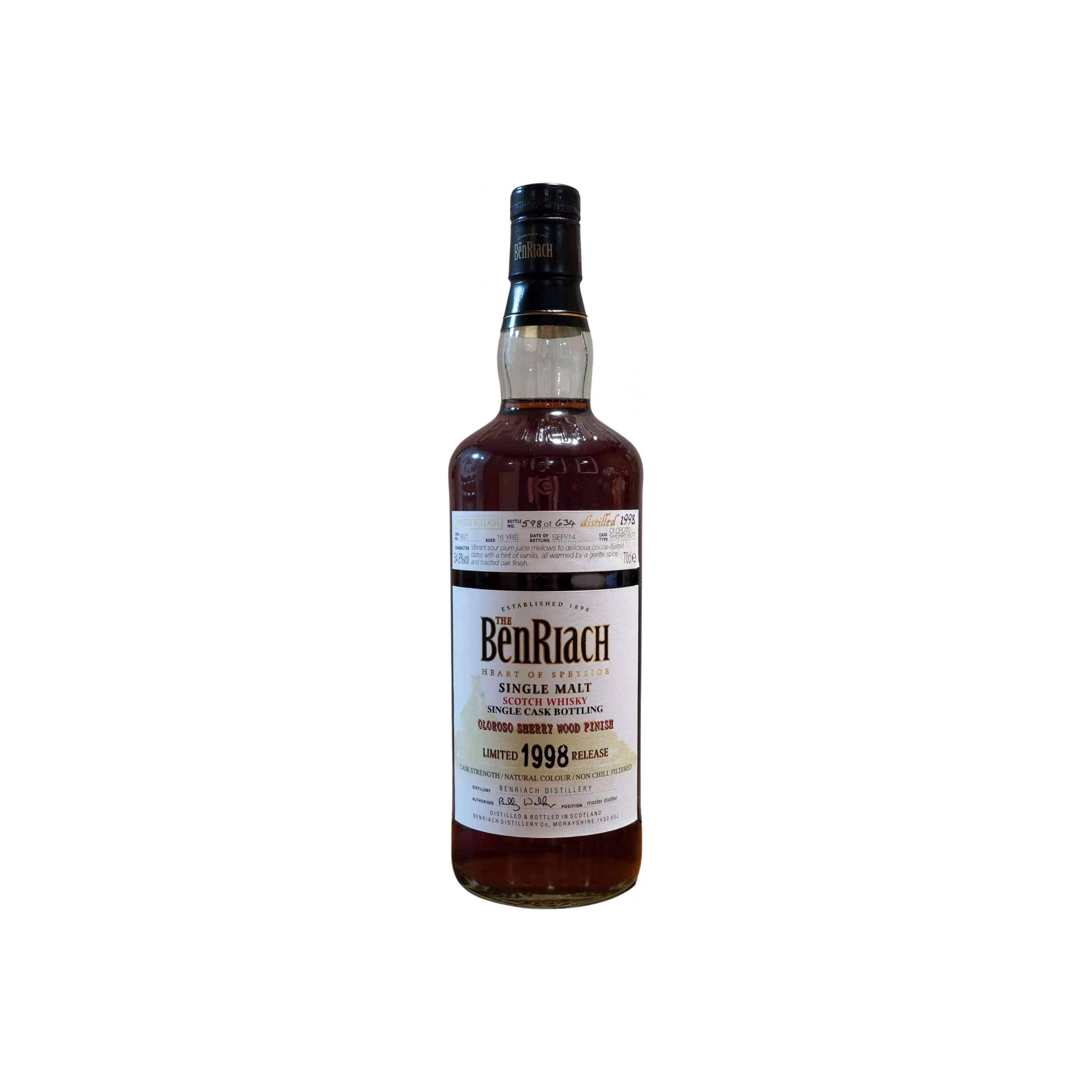 BenRiach Individual Cask Bottling 1998 16 Years Single Malt Whisky