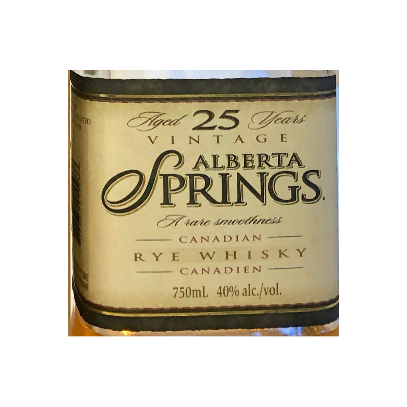 Alberta Springs 25-year-old