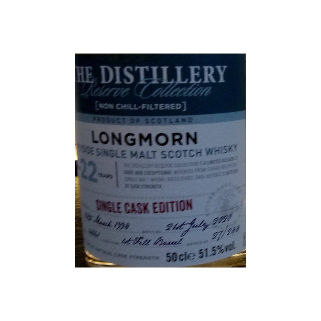 Longmorn 1998 22 Years Single Malt Whisky