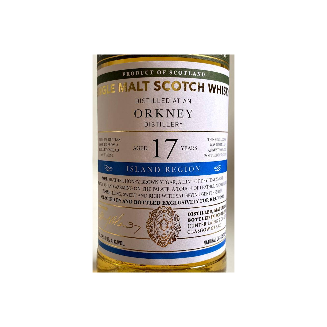 An Orkney Distillery 2003 HL 2