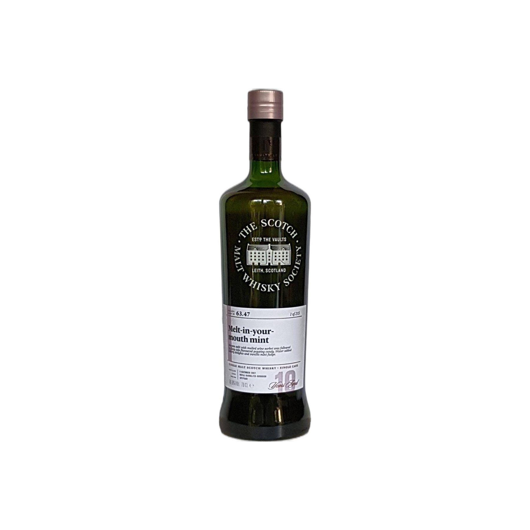 The Scotch Malt Whisky Society 2007 10 Years Single Malt Whisky