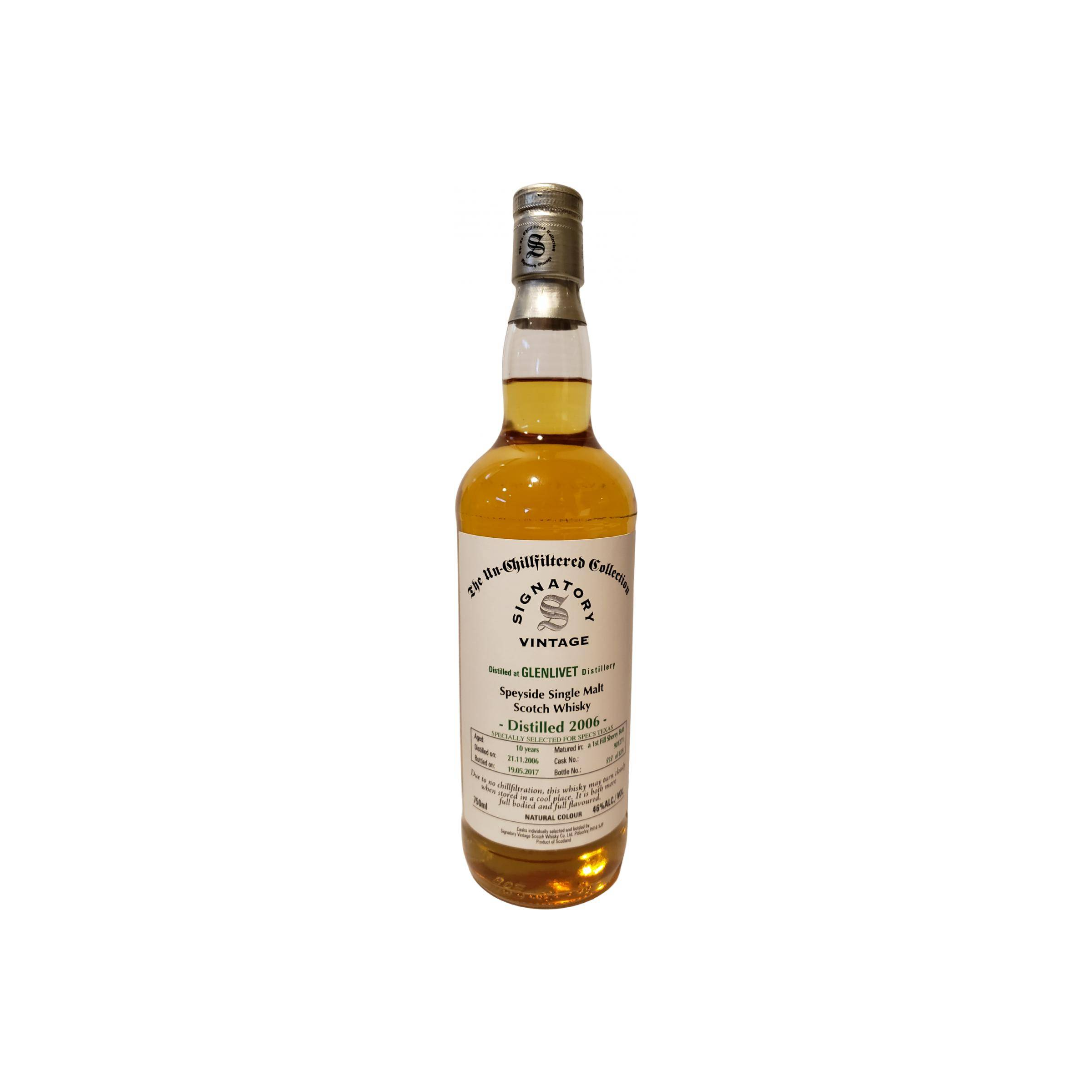 The Glenlivet The Un-Chillfiltered Collection 2006 10 Years Single Malt Whisky