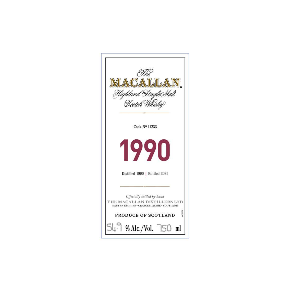 The Macallan 1990 30 Years Single Malt Whisky