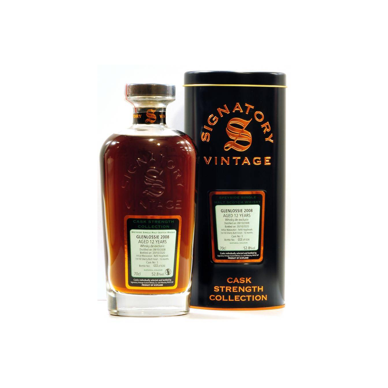 Glenlossie Cask Strength Collection 2008 12 Years Single Malt Whisky 2