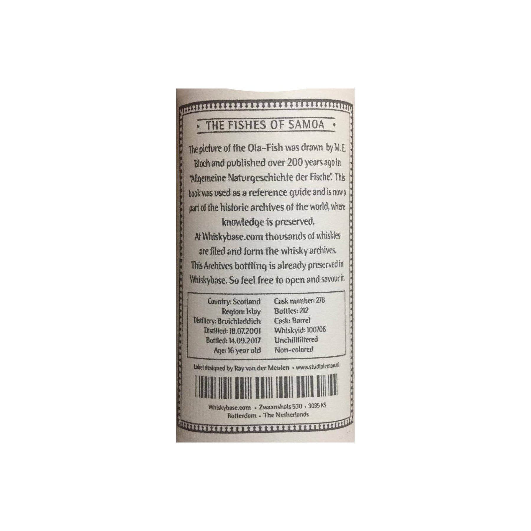 Bruichladdich 2001 16 Years Single Malt Whisky 2