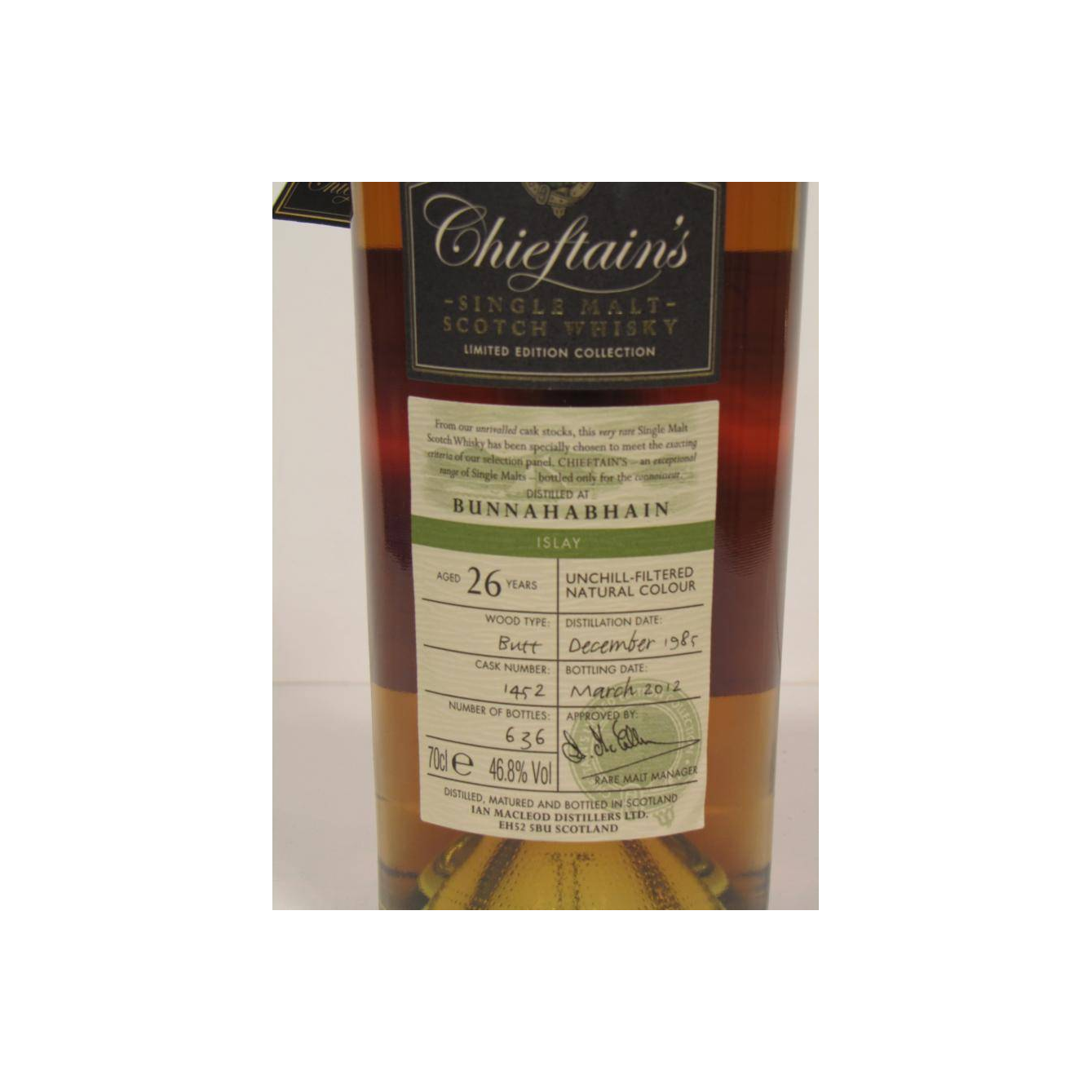 Bunnahabhain 1985 26 Years Single Malt Whisky 3