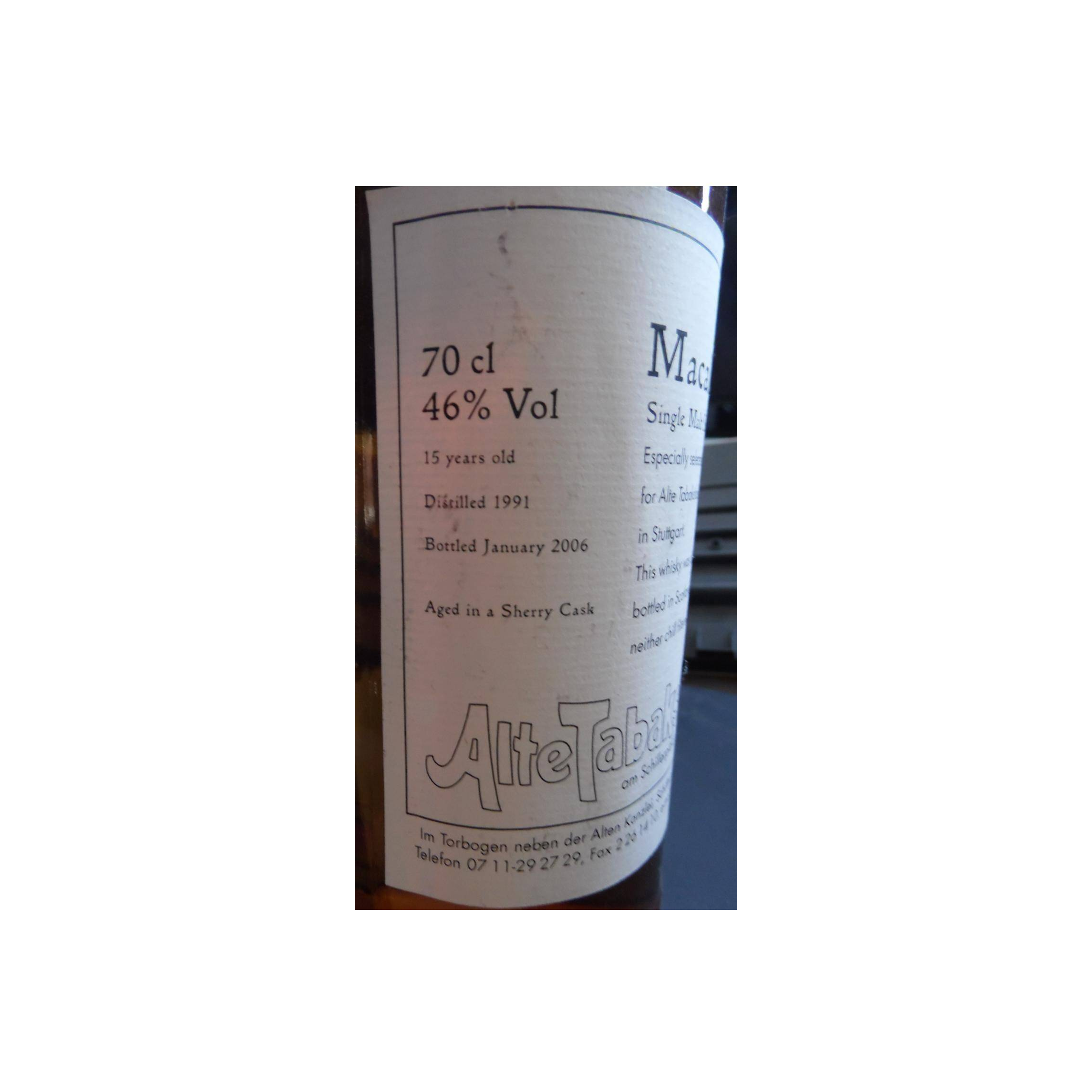 The Macallan 1991 15 Years Single Malt Whisky 3