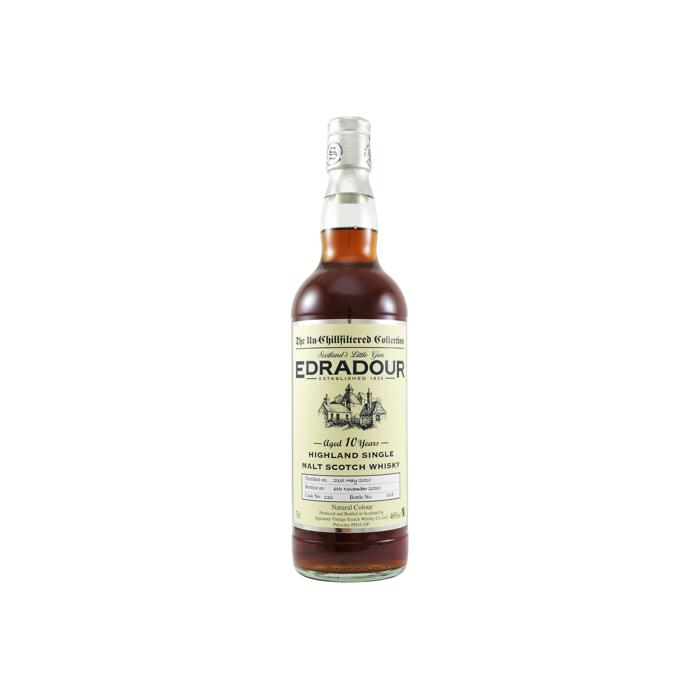 Edradour The Un-Chillfiltered Collection 2010 10 Years Single Malt Whisky