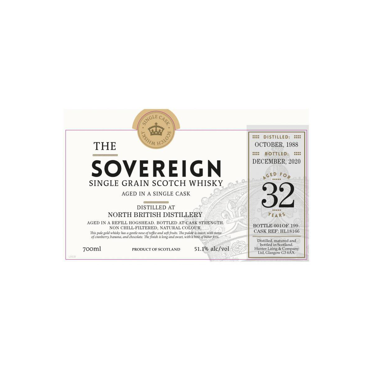 North British 1988 32 Years Single Grain Whisky 2