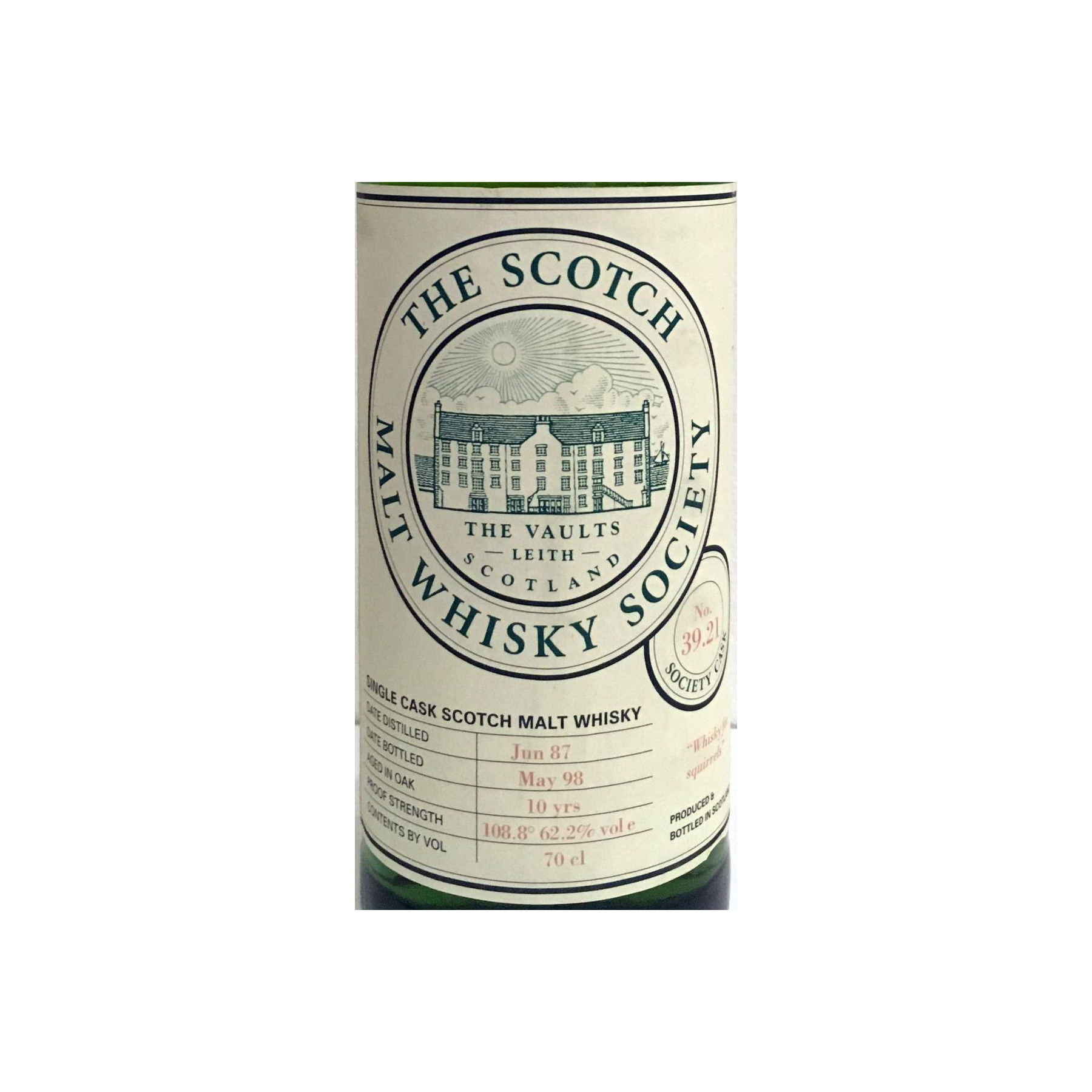 The Scotch Malt Whisky Society 1987 10 Years Single Malt Whisky 2