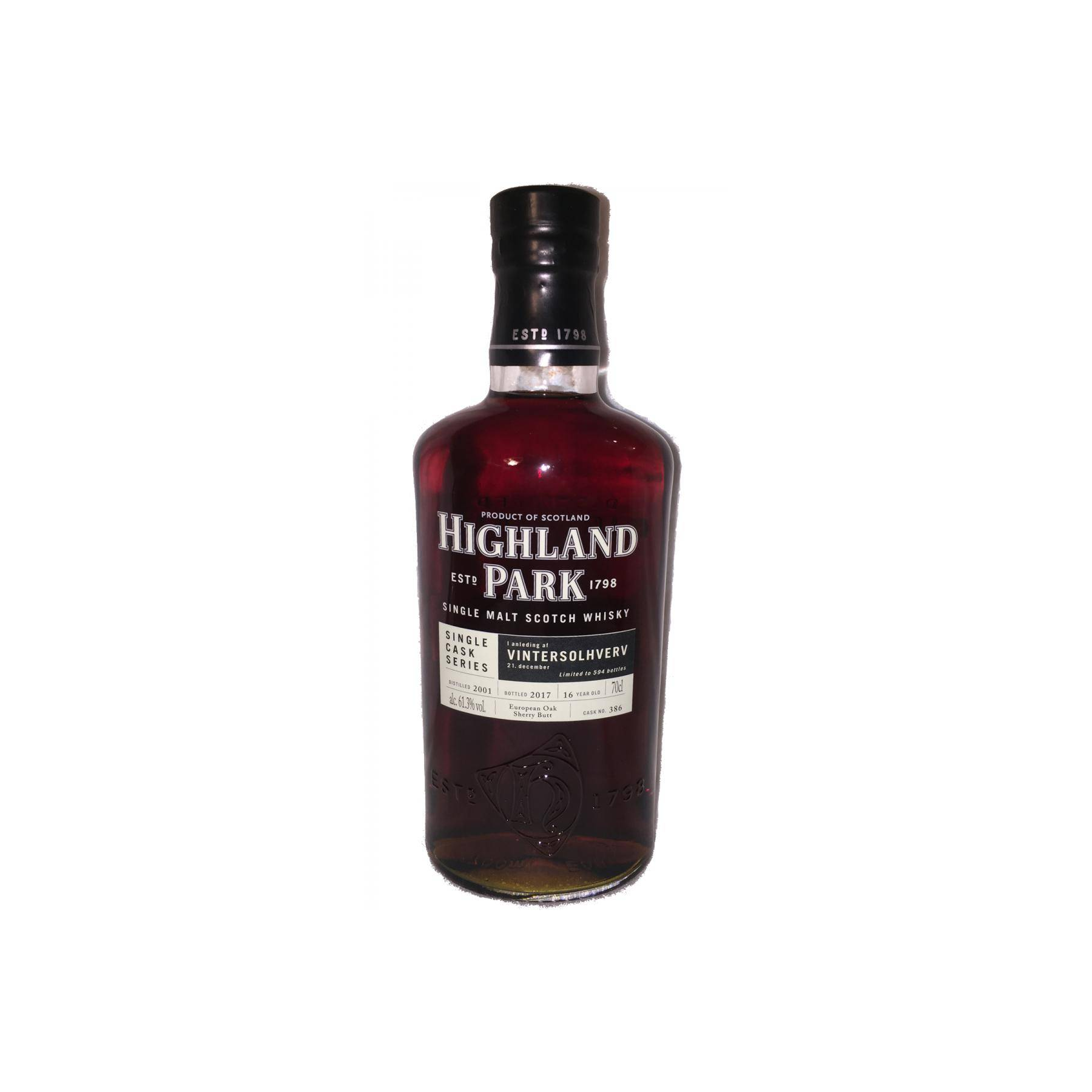 Highland Park Single Cask 2001 16 Years Single Malt Whisky