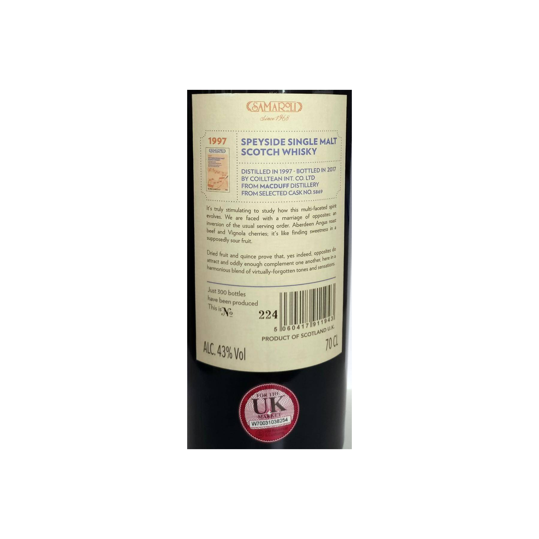 Macduff 1997 20 Years Single Malt Whisky 3