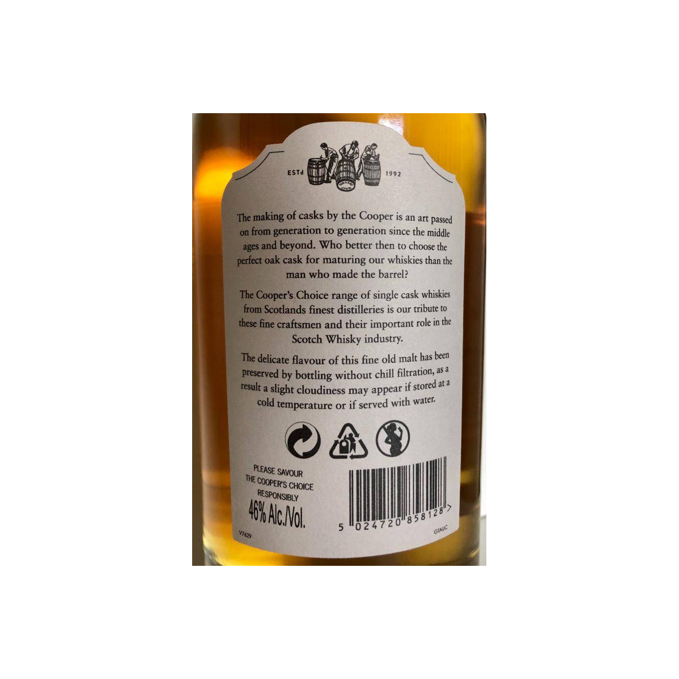 Glentauchers The Cooper's Choice 2009 8 Years Single Malt Whisky 3