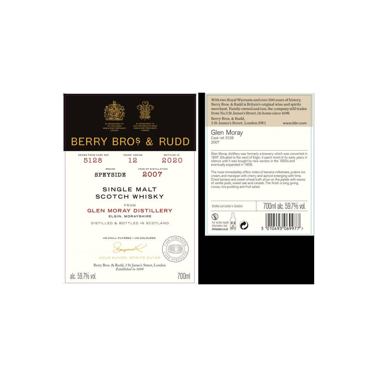 Glen Moray 2007 12 Years Single Malt Whisky 2