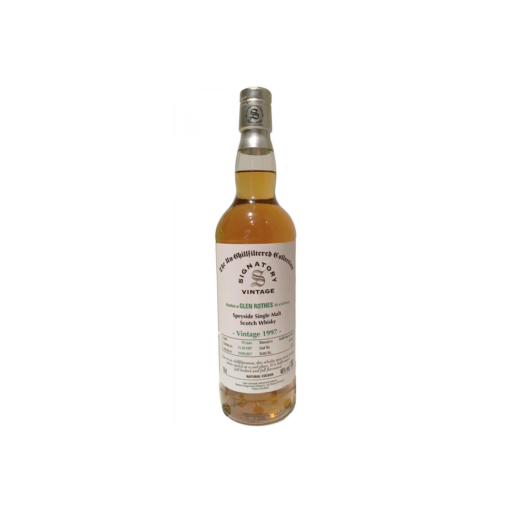 The Glenrothes The Un-Chillfiltered Collection 1997 19 Years Single Malt Whisky