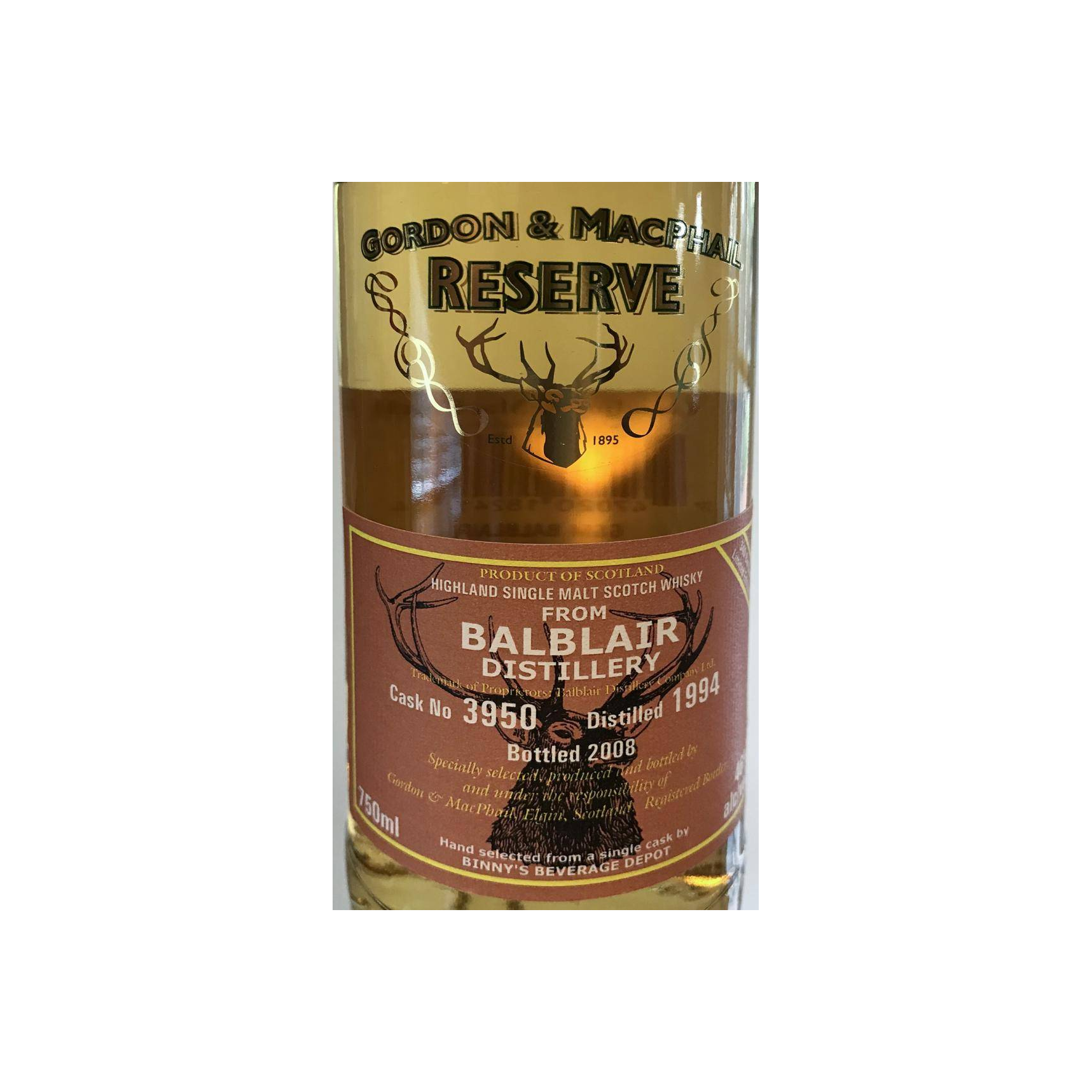 Balblair Reserve 1994 13 Years Single Malt Whisky