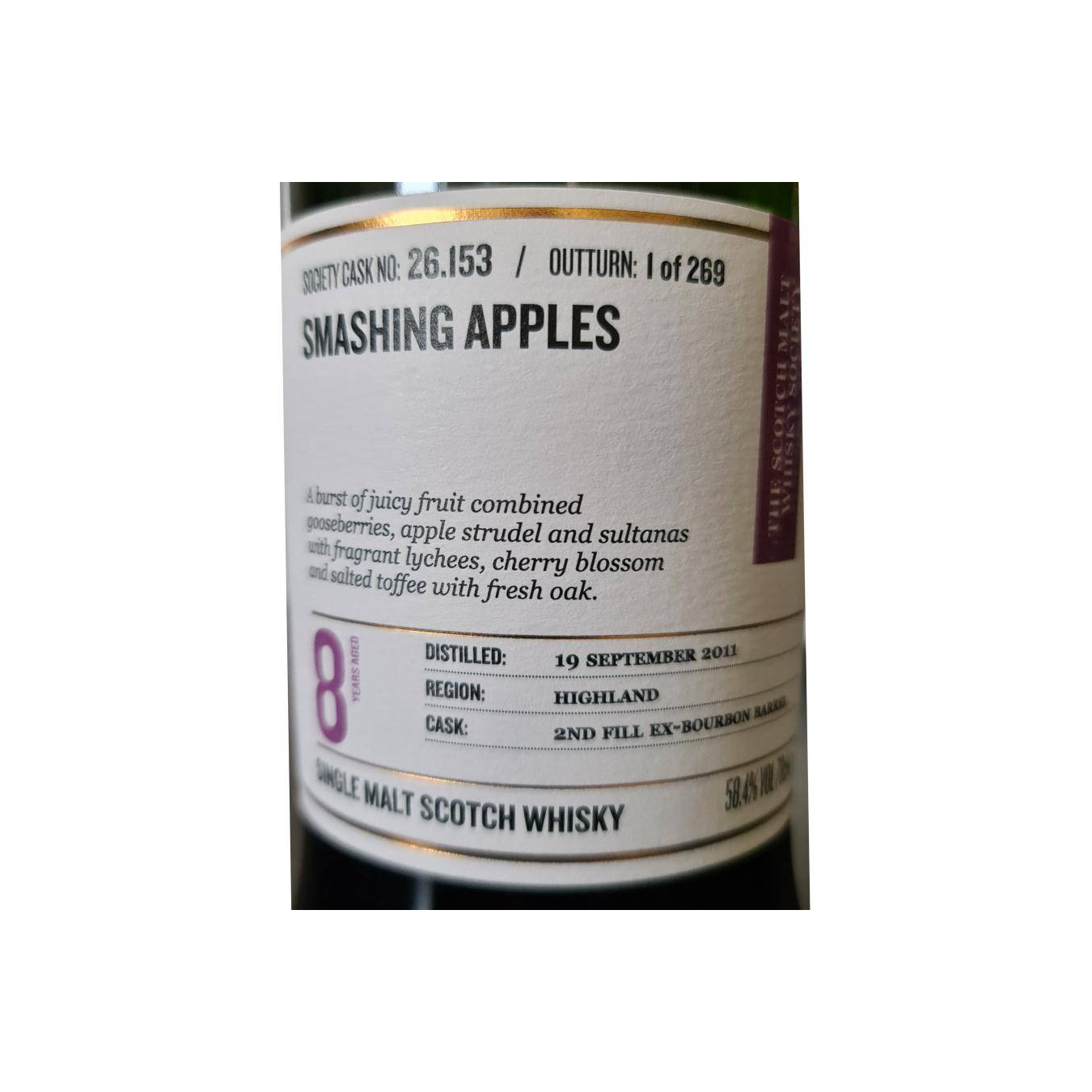The Scotch Malt Whisky Society 2011 8 Years Single Malt Whisky 2