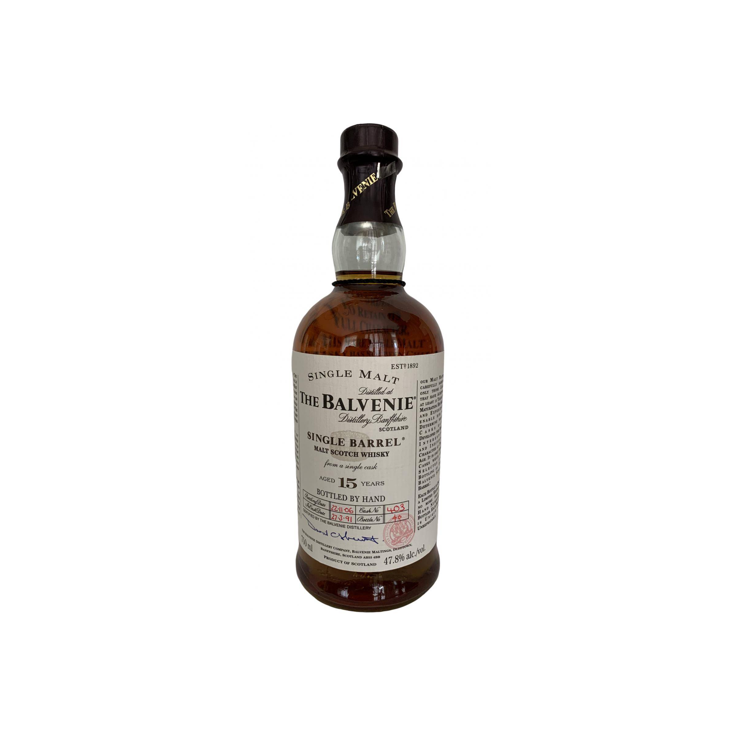 The Balvenie Single Cask 1991 15 Years Single Malt Whisky