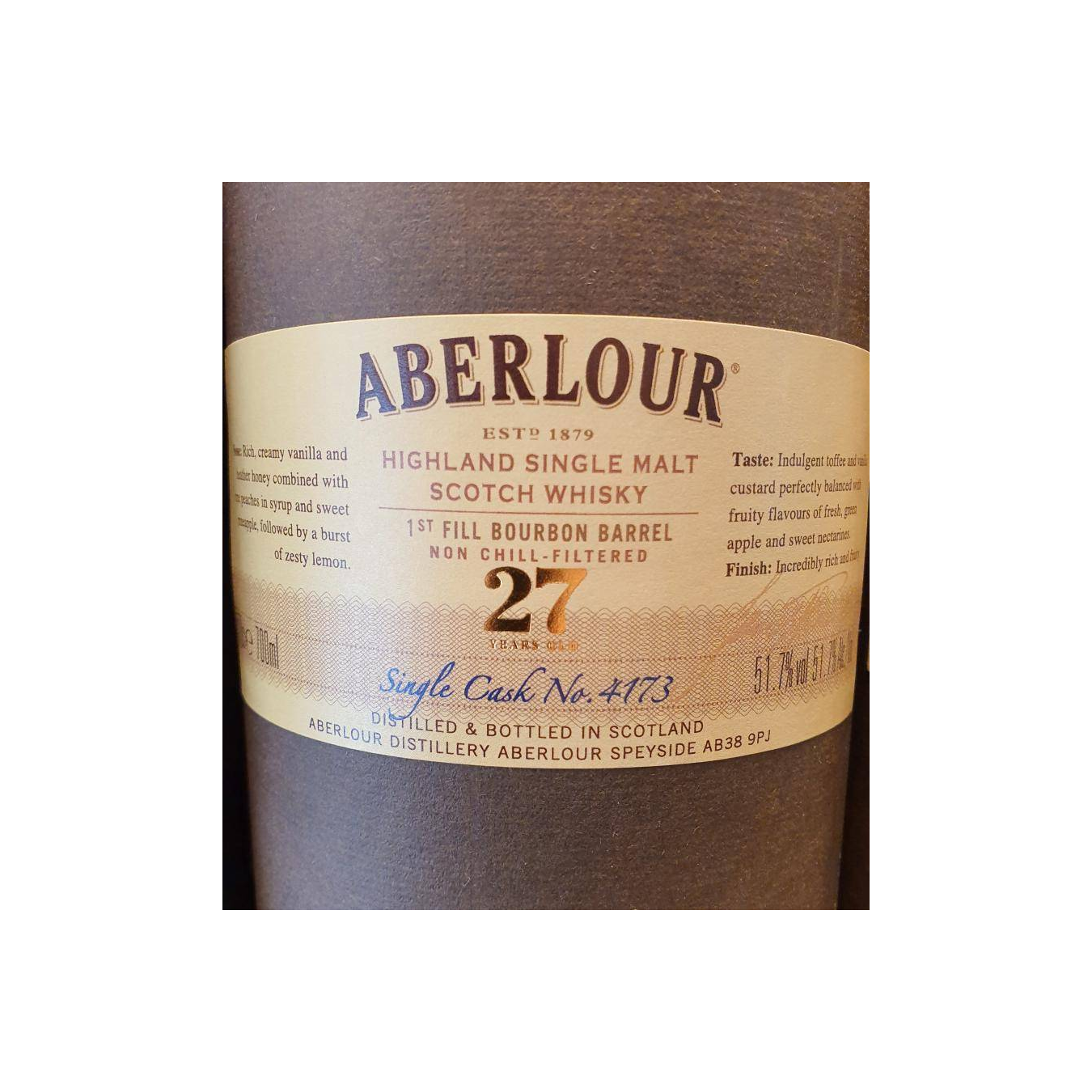 Aberlour Single Cask 27 Years Single Malt Whisky 3