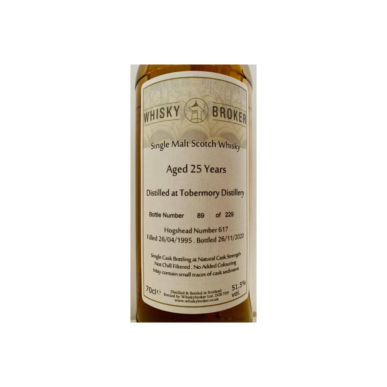 Tobermory 1995 25 Years Single Malt Whisky 2