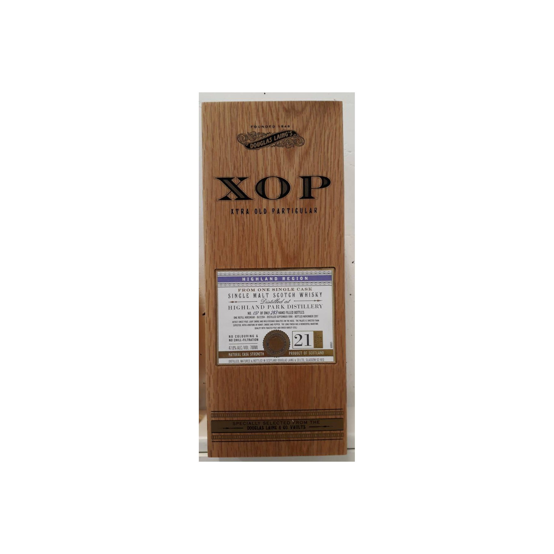 Highland Park 1996 21 Years Single Malt Whisky 3