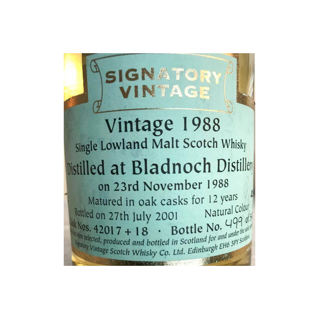 Bladnoch Vintage Collection 1988 12 Years Single Malt Whisky 2