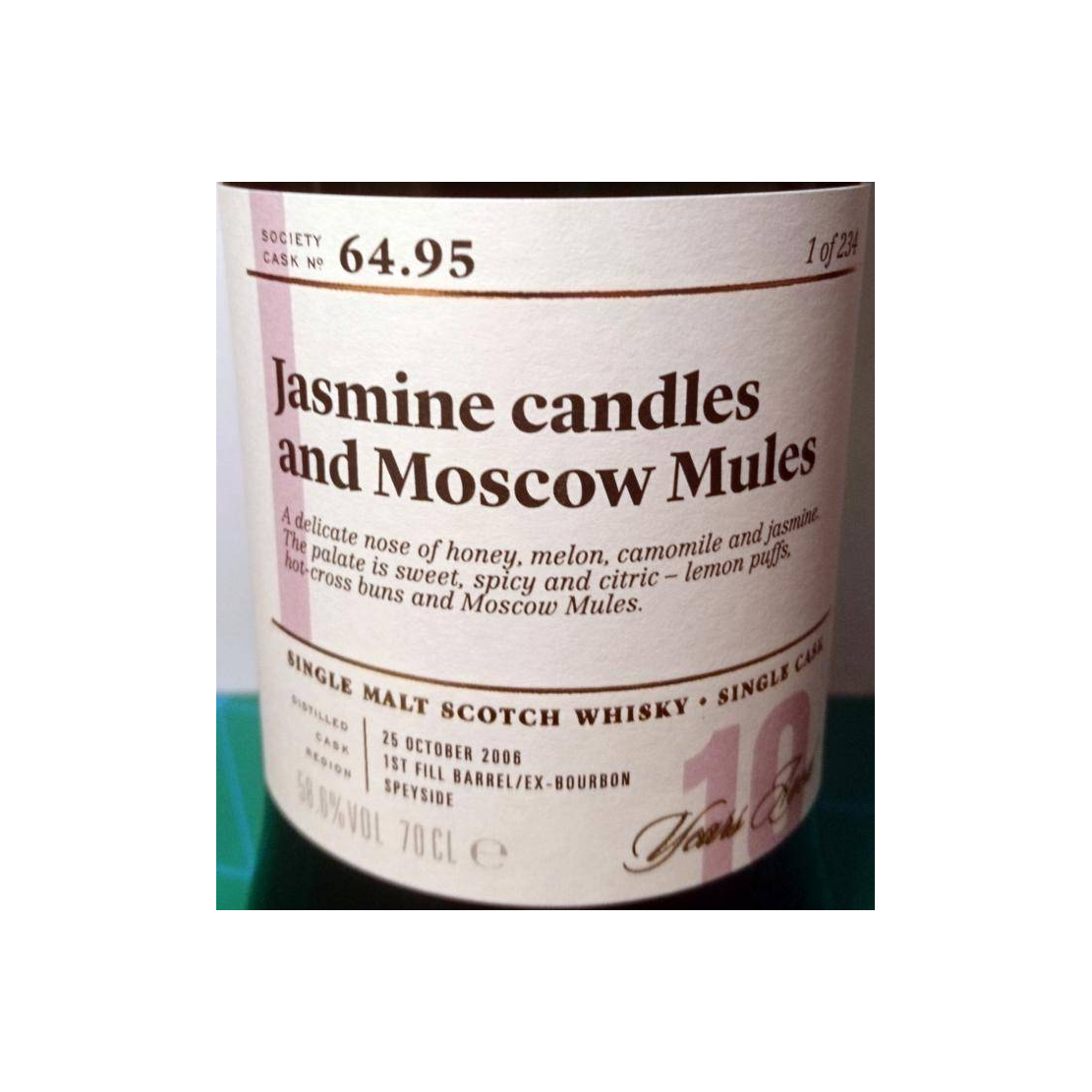 The Scotch Malt Whisky Society 2006 10 Years Single Malt Whisky 2