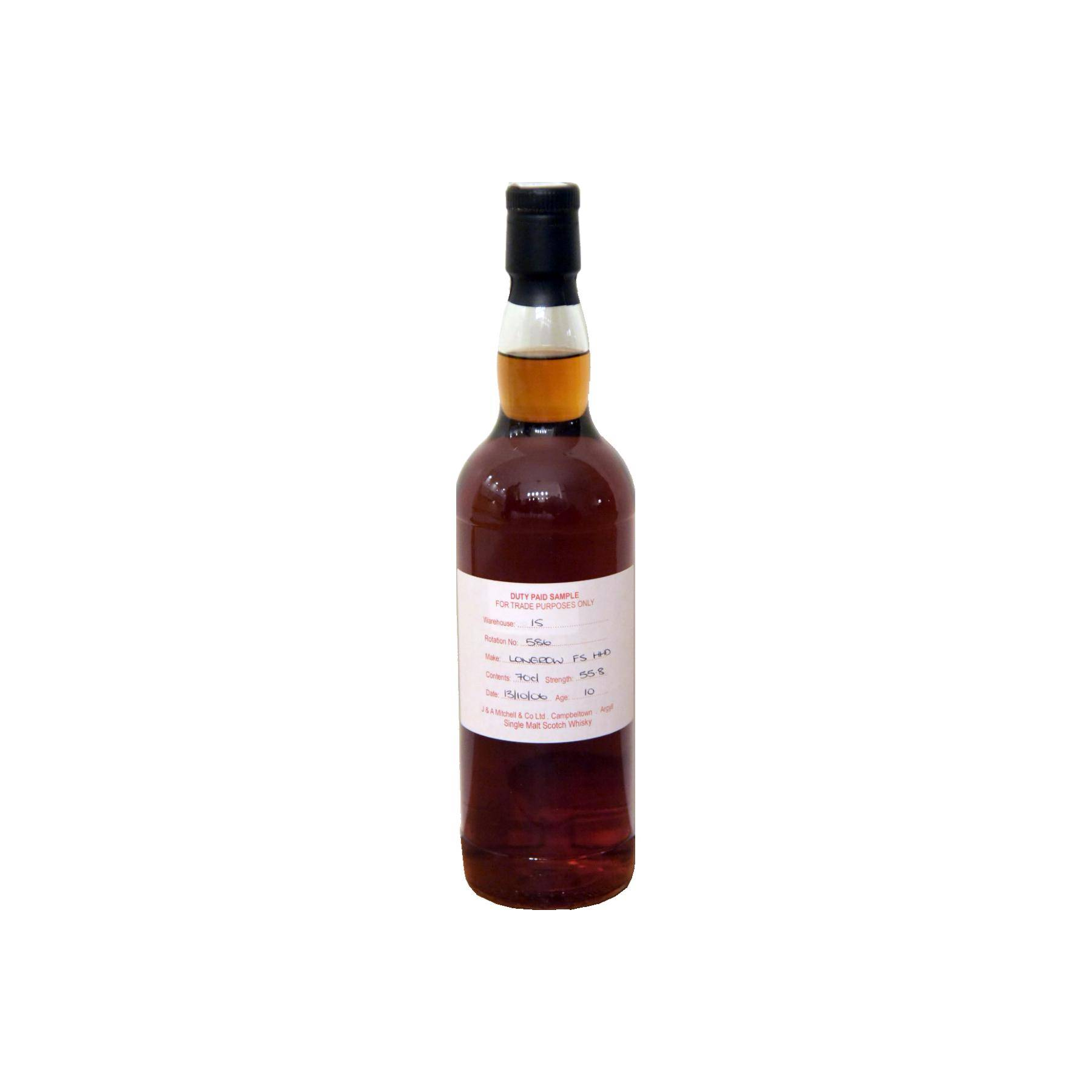 Longrow Duty Paid Sample - For Trade Purposes Only 2006 10 Years Single Malt Whisky