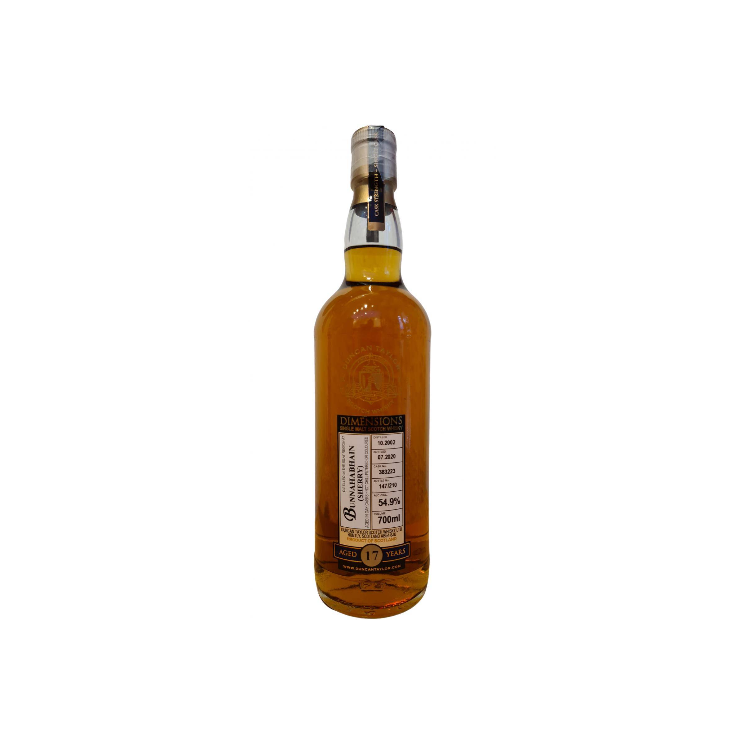Bunnahabhain Dimensions 2002 17 Years Single Malt Whisky