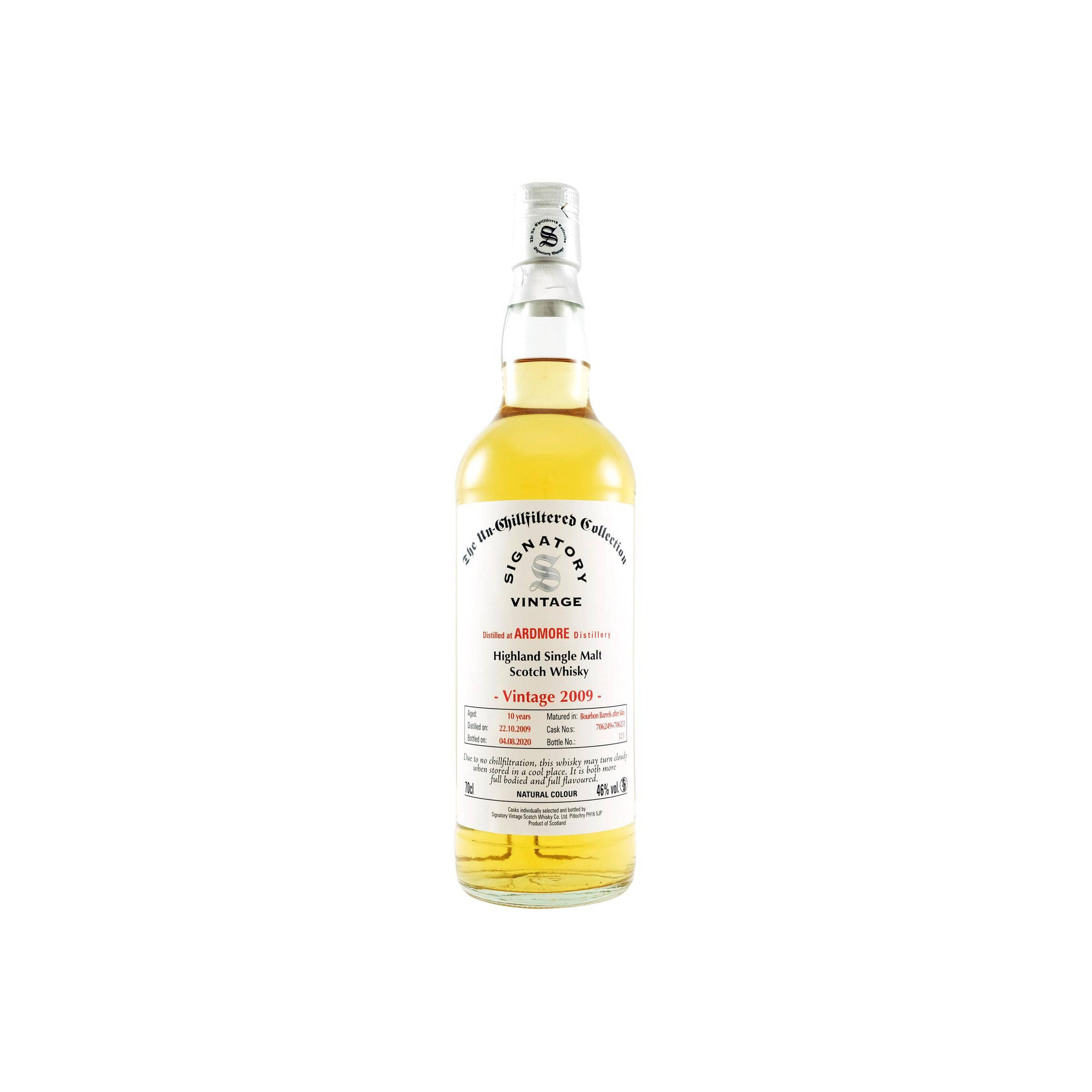 Ardmore The Un-Chillfiltered Collection 2009 10 Years Single Malt Whisky
