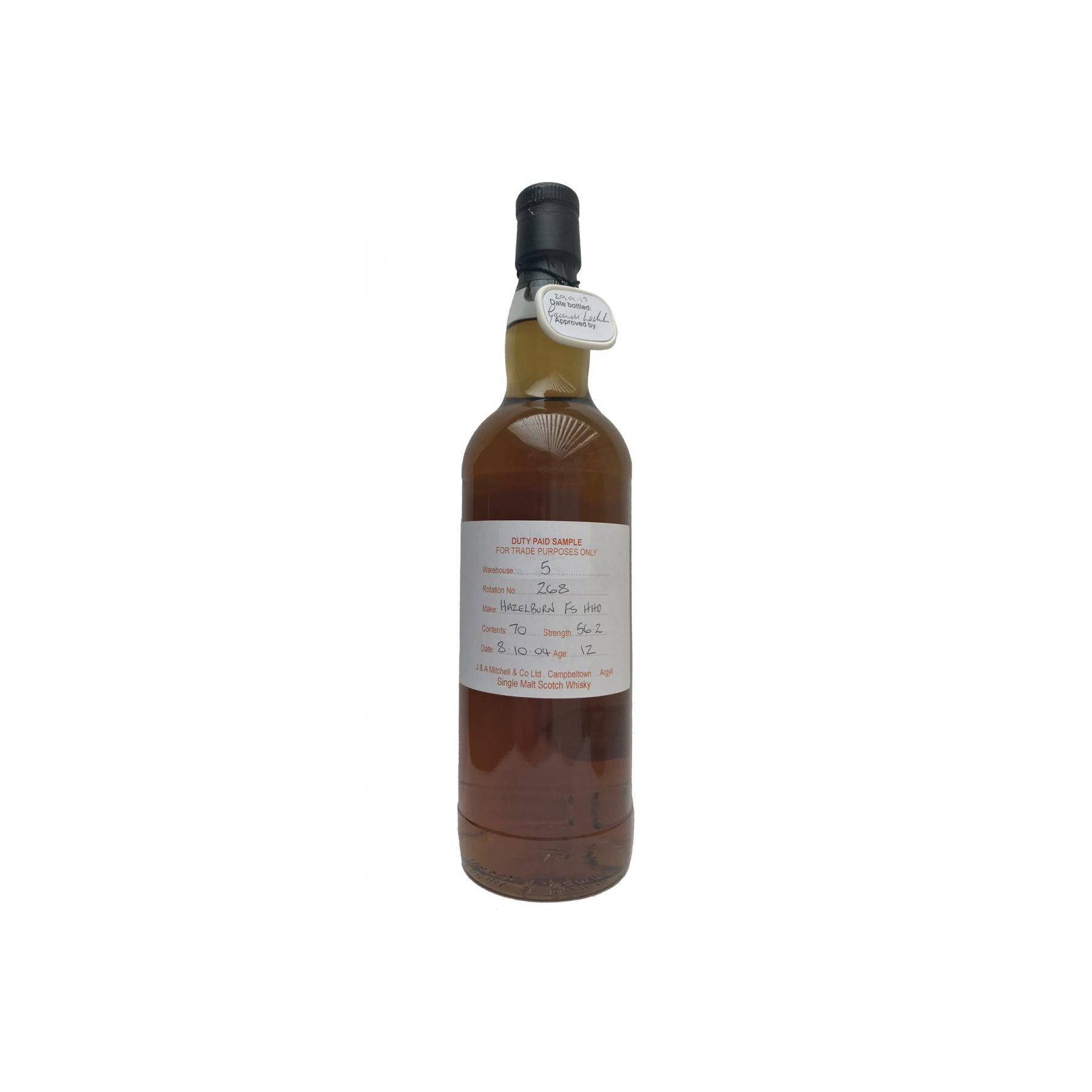 Hazelburn Duty Paid Sample - For Trade Purposes Only 2004 12 Years Single Malt Whisky